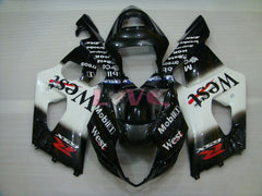 West - White Black Fairings and Bodywork For 2003-2004 GSX-R1000 #LF5936