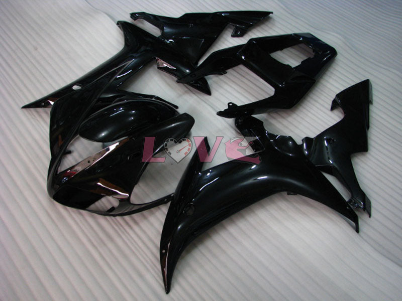 No sticker / decal Factory Style - Black Fairings and Bodywork For 2002-2003 YZF-R1 #LF3608