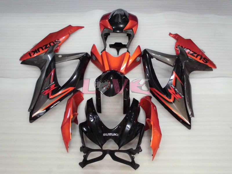 Factory Style - Red Black Fairings and Bodywork For 2008-2010 GSX-R750 #LF6441