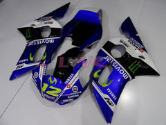 Monster - Blue White Black Fairings and Bodywork For 1998-2002 YZF-R6 #LF3353
