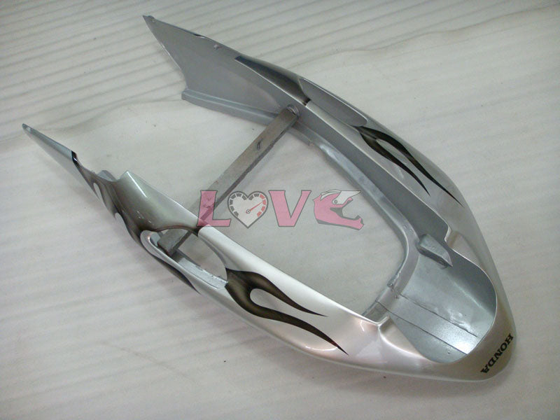 Flame - Black Silver Fairings and Bodywork For 1996-2007 CBR1100XX #LF5134