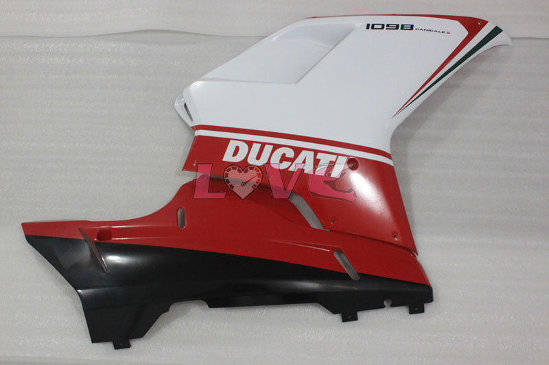 Factory Style - Red White Fairings and Bodywork For 2007-2009 1098 #LF3131