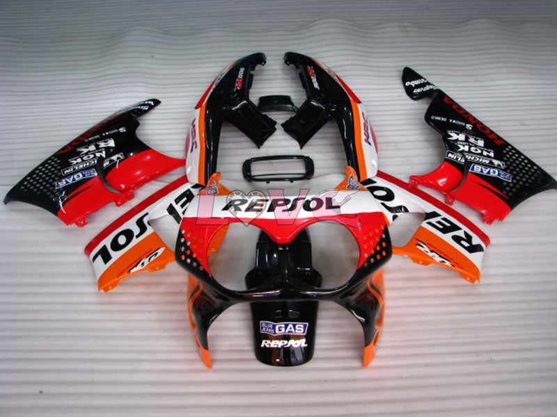 Repsol - Red Orange Black Fairings and Bodywork For 1992-1993 CBR900RR #LF3032