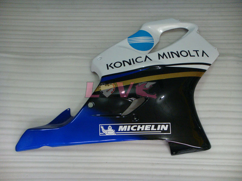 Konica Minolta - White Black Fairings and Bodywork For 2001-2003 CBR600F4i #LF7662