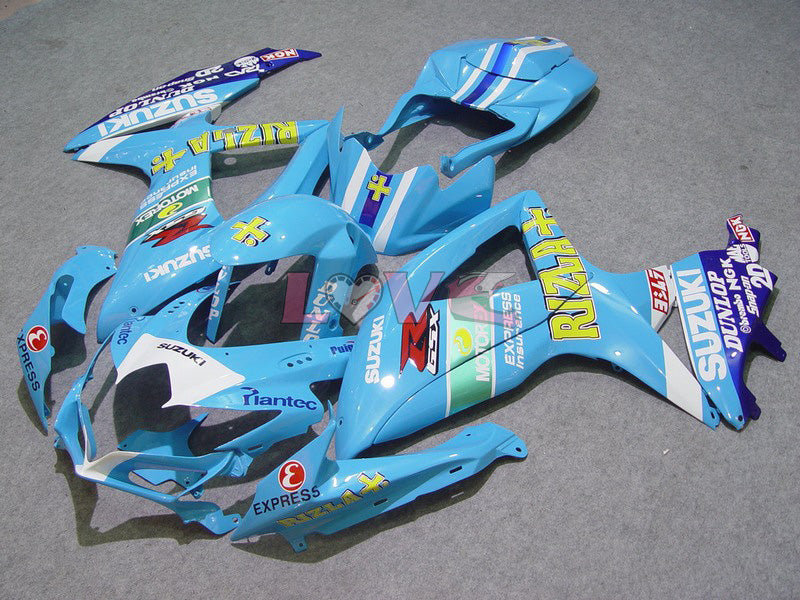 Rizla+ - Yellow Blue Fairings and Bodywork For 2008-2010 GSX-R600 #LF6183