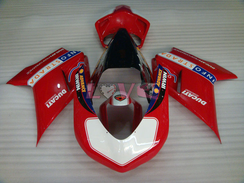 INFO STRADA - Red White Black Fairings and Bodywork For 2007-2009 1098 #LF3119