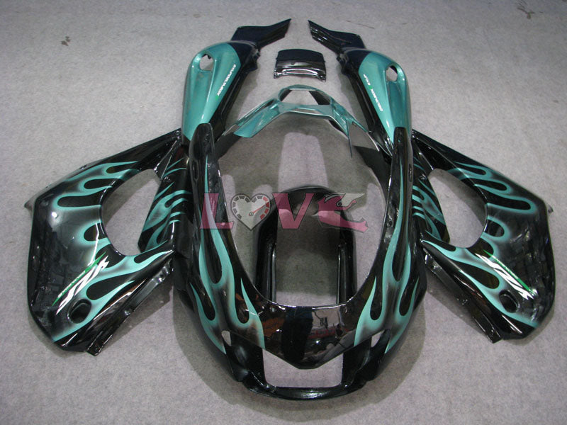 Flame - Cyan Black Fairings and Bodywork For 1997-2007 YZF1000R #LF7908