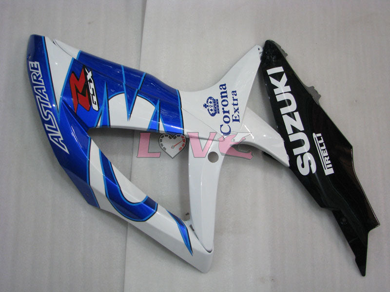 Corona - Blue White Fairings and Bodywork For 2008-2010 GSX-R600 #LF3972
