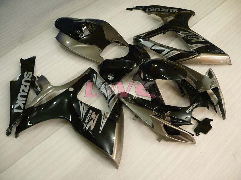 Factory Style - Black Grey Fairings and Bodywork For 2006-2007 GSX-R600 #LF4045