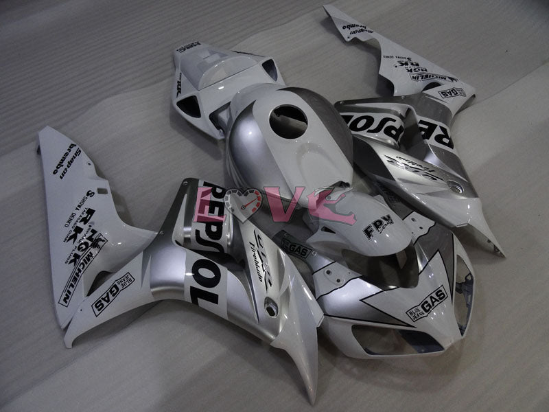 Repsol - White Silver Fairings and Bodywork For 2006-2007 CBR1000RR #LF4355