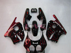 Flame - Red Black Fairings and Bodywork For 1990-1994 CBR250RR #LF4998