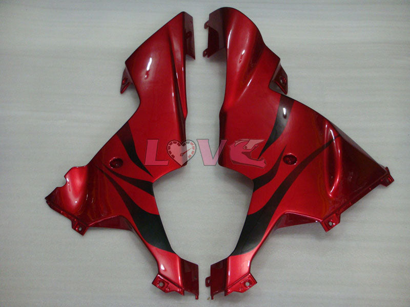 Flame - Red Black Fairings and Bodywork For 2002-2003 YZF-R1 #LF3593