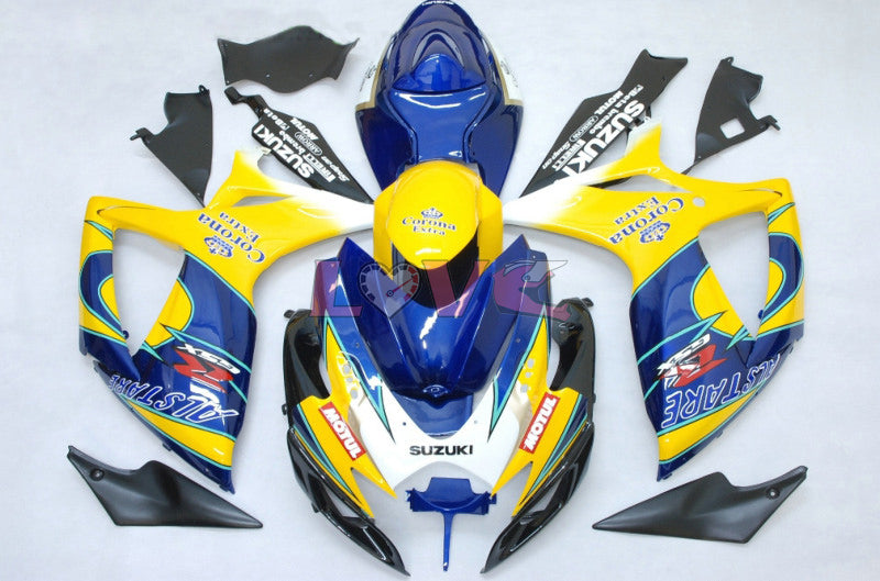 Corona - Blue White Fairings and Bodywork For 2006-2007 GSX-R750 #LF6684