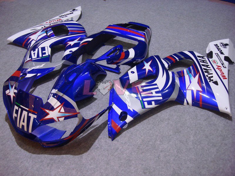 FIAT MOTUL - Blue White Fairings and Bodywork For 1998-2002 YZF-R6 #LF6845