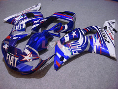 FIAT MOTUL - Blue White Fairings and Bodywork For 1998-2002 YZF-R6 #LF6845