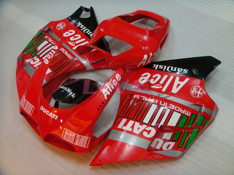 Alice - Red Black Fairings and Bodywork For 2002-2004 998 #LF5608
