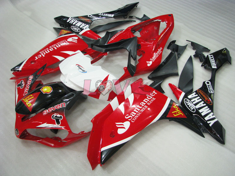 Santander - Red Black Fairings and Bodywork For 2007-2008 YZF-R1 #LF3654