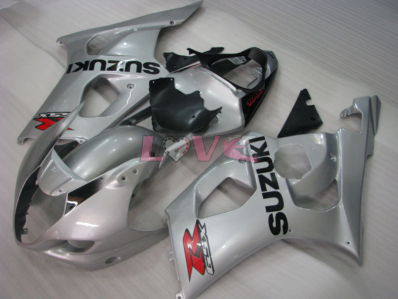 Factory Style - Black Silver Fairings and Bodywork For 2003-2004 GSX-R1000 #LF5949