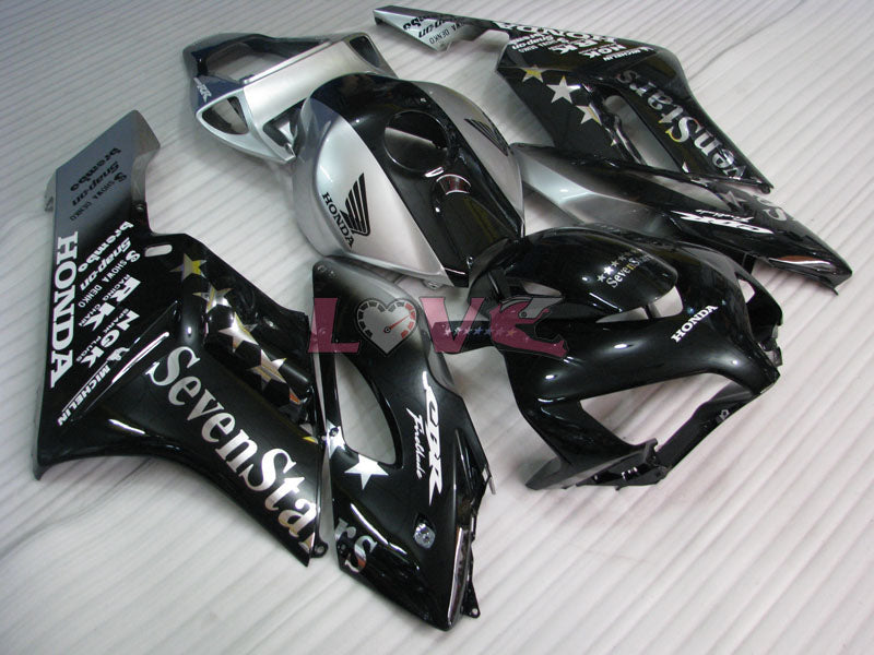 SevenStars - Black Silver Fairings and Bodywork For 2004-2005 CBR1000RR #LF7283