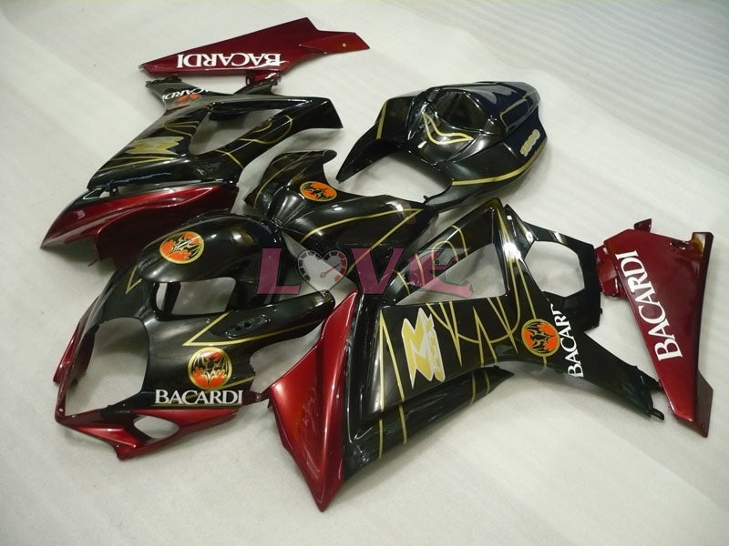 BACARDI - Red Black Fairings and Bodywork For 2007-2008 GSX-R1000 #LF3827