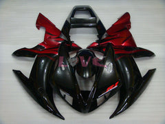 Flame - Red Black Fairings and Bodywork For 2002-2003 YZF-R1 #LF3593