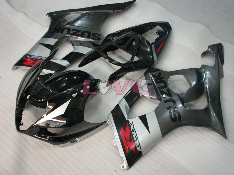 Factory Style - Black Grey Fairings and Bodywork For 2003-2004 GSX-R1000 #LF5945