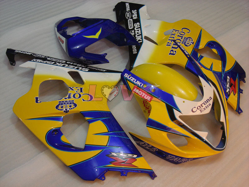 Corona - Yellow Blue Fairings and Bodywork For 2004-2005 GSX-R750 #LF6597