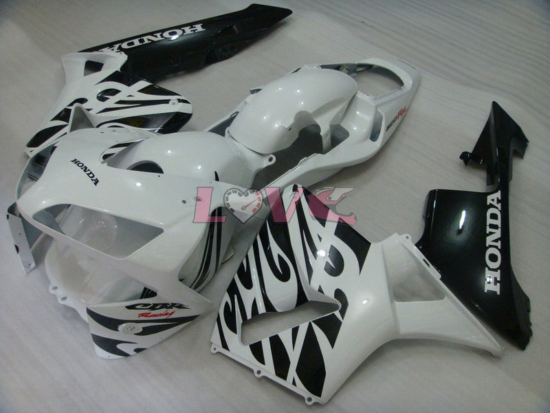 Factory Style - White Black Matte Fairings and Bodywork For 2003-2004 CBR600RR #LF5351