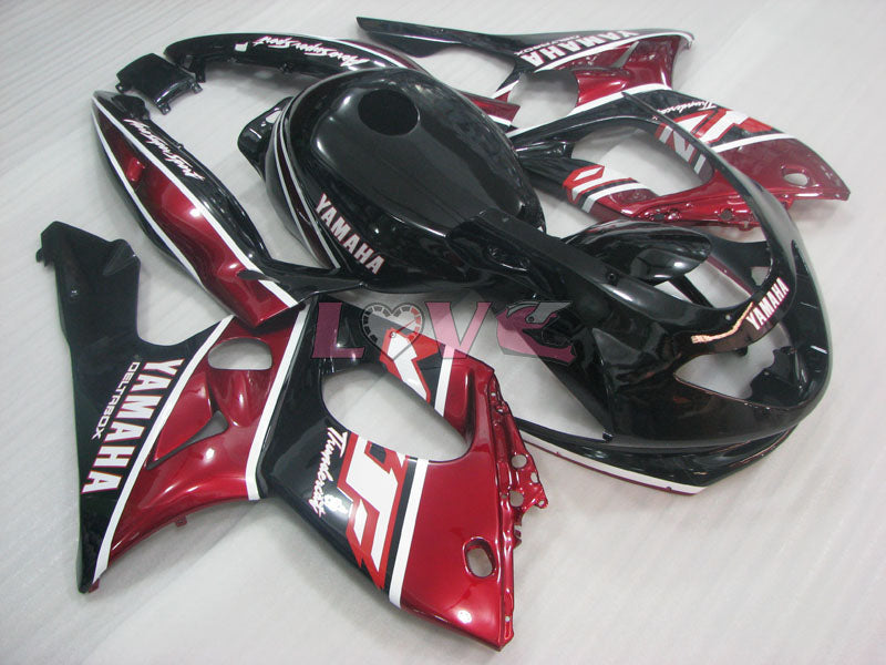 Factory Style - Red wine Black Fairings and Bodywork For 1997-2007 YZF600R #LF7926