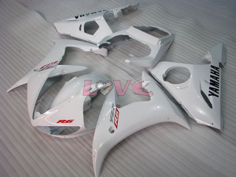 Factory Style - White Fairings and Bodywork For 2003-2004 YZF-R6 #LF3558