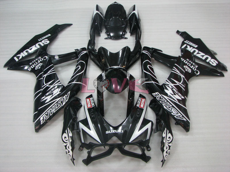 Corona - Black Fairings and Bodywork For 2008-2010 GSX-R600 #LF3948