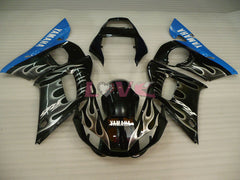 Flame - Blue Black Fairings and Bodywork For 1998-2002 YZF-R6 #LF3360