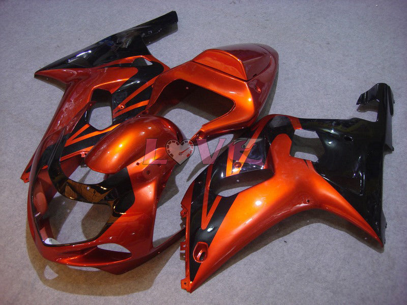 Factory Style - Orange Black Fairings and Bodywork For 2001-2003 GSX-R600 #LF6744
