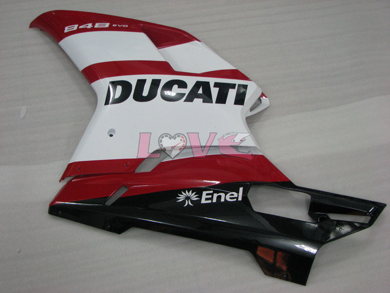 Factory Style - Red White Black Fairings and Bodywork For 2008-2013 848 #LF3155