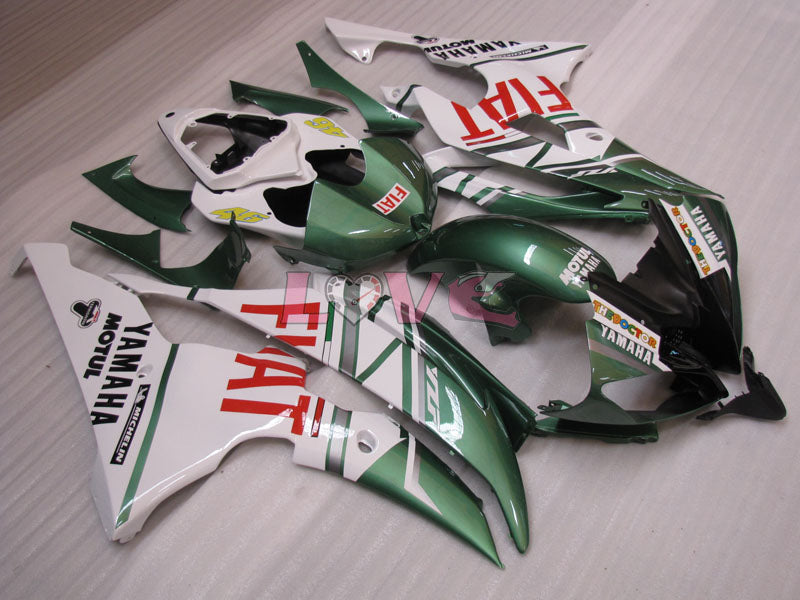 FIAT - ArmyGreen White Fairings and Bodywork For 2008-2016 YZF-R6 #LF3416