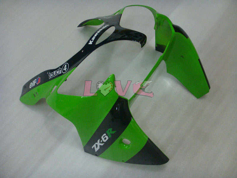 Monster - Green Black Fairings and Bodywork For 2000-2002 NINJA ZX-6R #LF3323