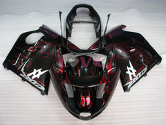 Flame - Red Black Fairings and Bodywork For 1996-2007 CBR1100XX #LF5135