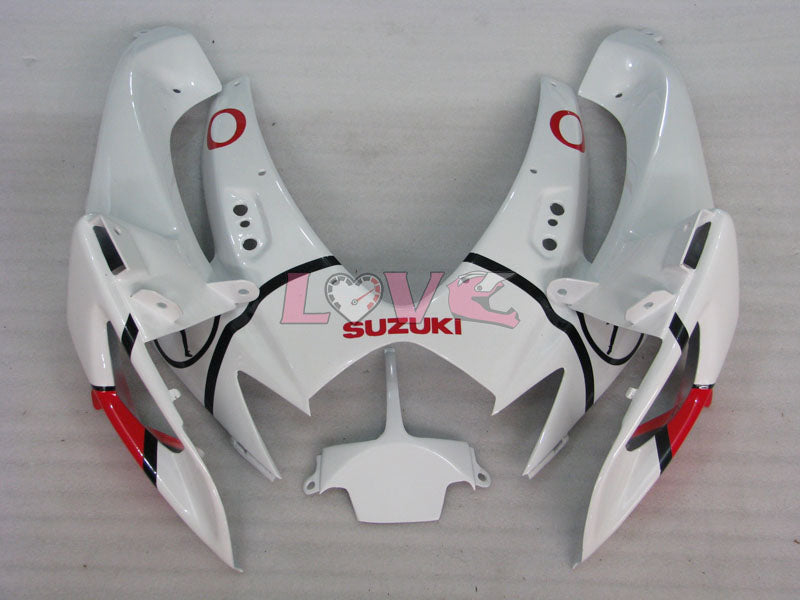 Jordan - Red White Fairings and Bodywork For 2006-2007 GSX-R750 #LF6534