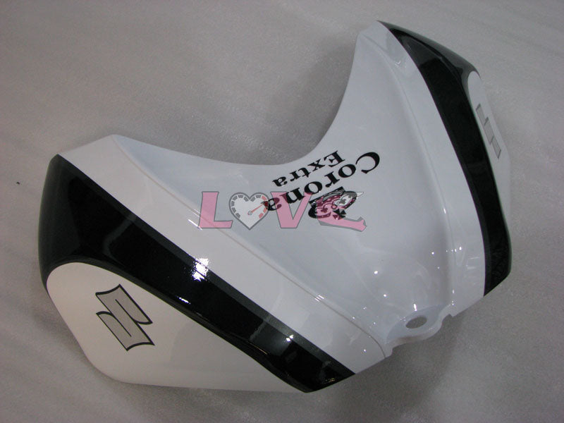 Corona - White Black Fairings and Bodywork For 2006-2007 GSX-R750 #LF6572