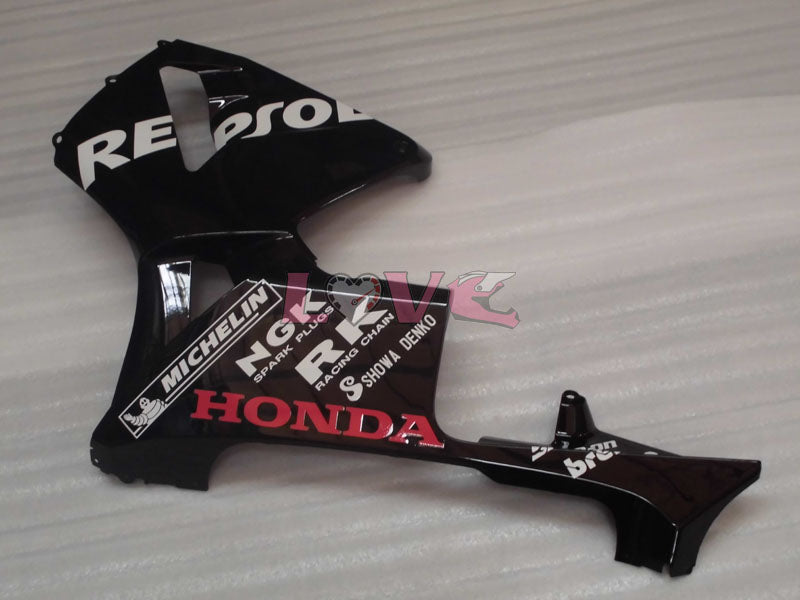 Repsol - Black Fairings and Bodywork For 2005-2006 CBR600RR #LF4435
