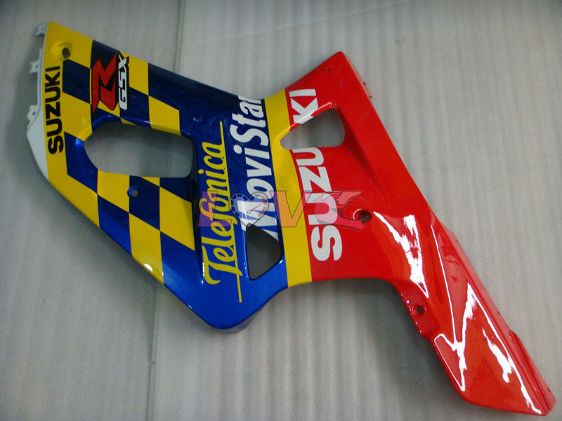 Movistar - Red Blue Fairings and Bodywork For 2001-2003 GSX-R600 #LF6769