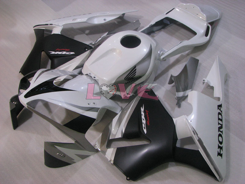 Factory Style - White Black Fairings and Bodywork For 2003-2004 CBR600RR #LF4461