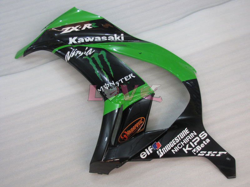 Factory Style - Green Black Fairings and Bodywork For 2011-2015 Ninja ZX-10R #LF4810