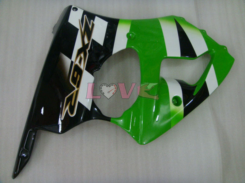 Flame - Red Black Fairings and Bodywork For 2000-2002 NINJA ZX-6R #LF6149