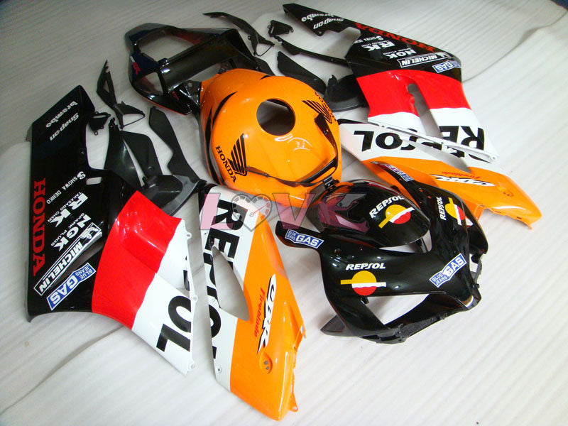 Repsol - Orange Black Fairings and Bodywork For 2004-2005 CBR1000RR #LF7299