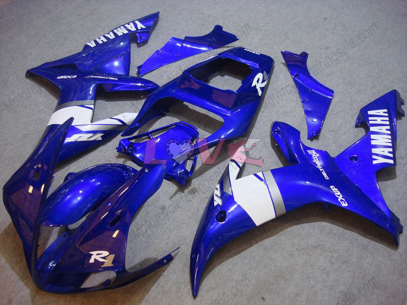 Factory Style - Blue White Fairings and Bodywork For 2002-2003 YZF-R1 #LF7018