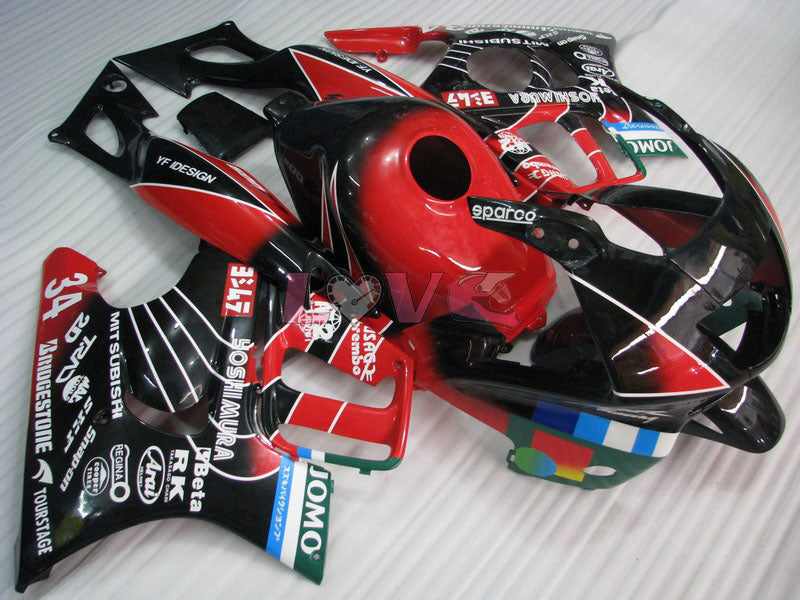 JOMO - Red Black Fairings and Bodywork For 1997-1998 CBR600F3 #LF7751