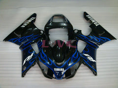 Flame - Blue Black Fairings and Bodywork For 1998-1999 YZF-R1 #LF3576
