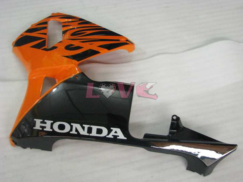 Flame - Orange Black Fairings and Bodywork For 2003-2004 CBR600RR #LF5412
