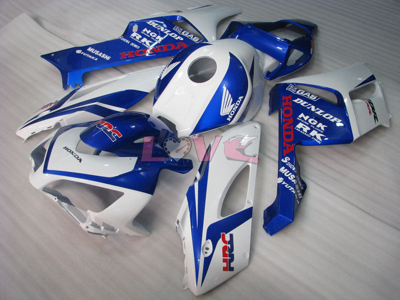 Factory Style HRC - Blue White Fairings and Bodywork For 2004-2005 CBR1000RR #LF7308